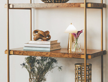 Farley Modern Rechargeable Mini Table Lamp - Brass & Faux Alabaster