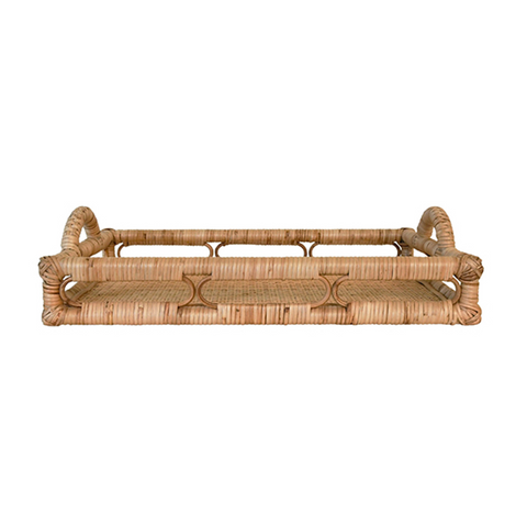 Tatum Rattan Serving Tray
