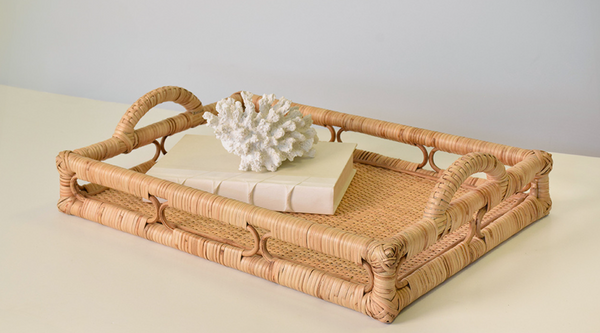 Tatum Rattan Serving Tray