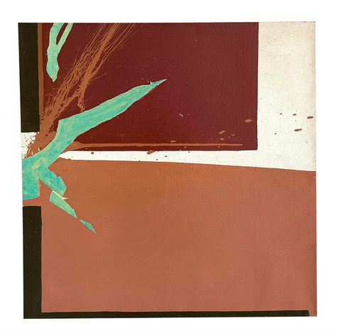 Barbara Beck 1972 Abstract Oil Painting on Canvas