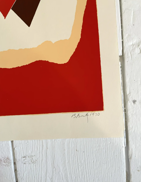 Barbara Beck 1970 Screen Print on Paper - Signed