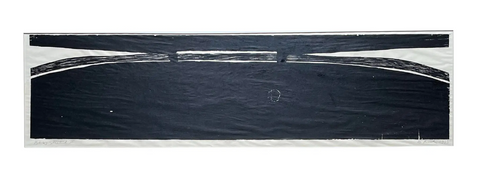 Barbara Beck 1973 Matted Woodblock Print on Paper