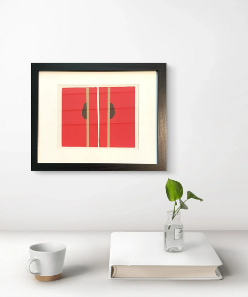 Barbara Beck 1969 Framed and Matted Screen Print on Paper, Edition of 20 in Black Wood Frame