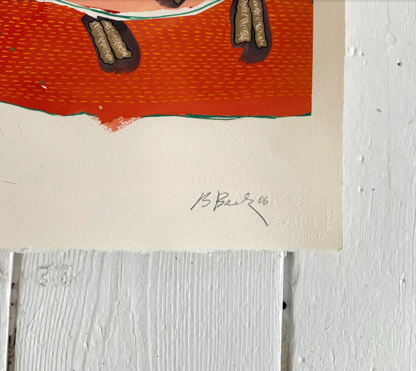 Barbara Beck 2006 Abstract Acrylic Painting on Paper