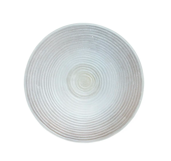 Frosted Glass Round Coffee Table w/Brass Accent - Matthew Izzo Collection