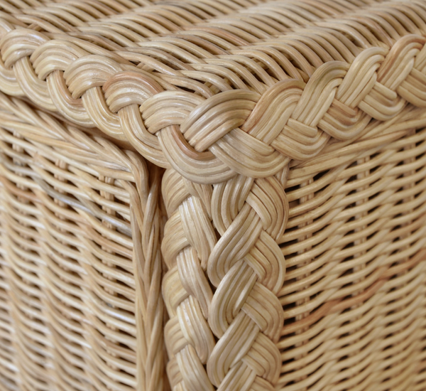 Evander Four Door Buffet - Wrapped Rattan w/Brass Door Pulls