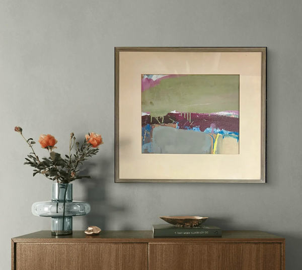 Barbara Beck 1962 Oil Painting on Board - Original Frame
