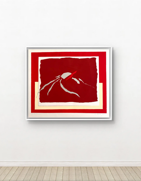 Barbara Beck 1971 Mid Century Modern Screen Print on Paper