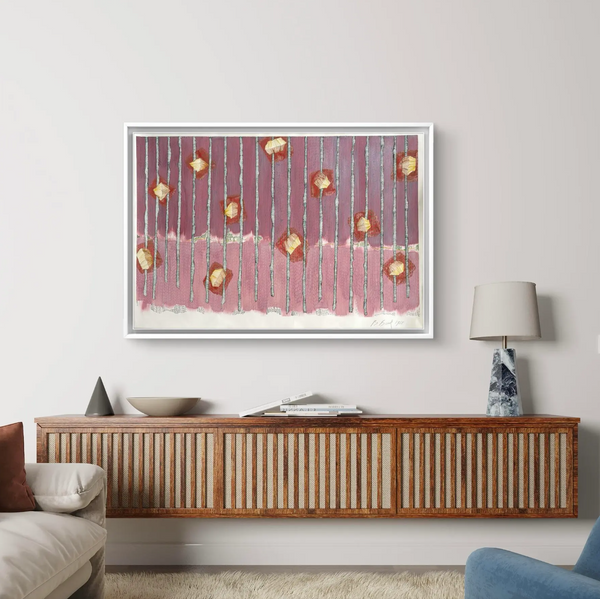 Barbara Beck 1988 Abstract Watercolor Painting on Paper