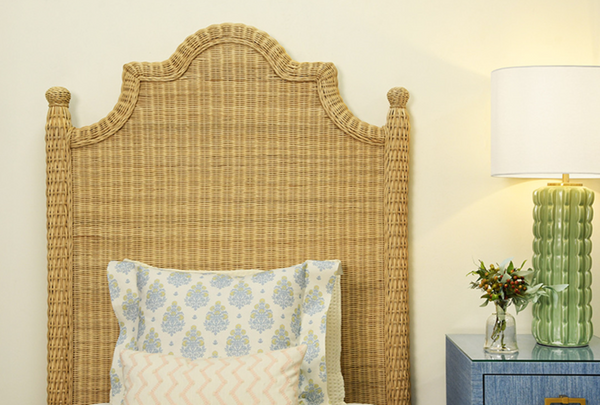 CeCe Celadon Glazed Scalloped Ceramic Table Lamp with White Linen Shade, Brass Accent, and Celadon Ceramic Finial