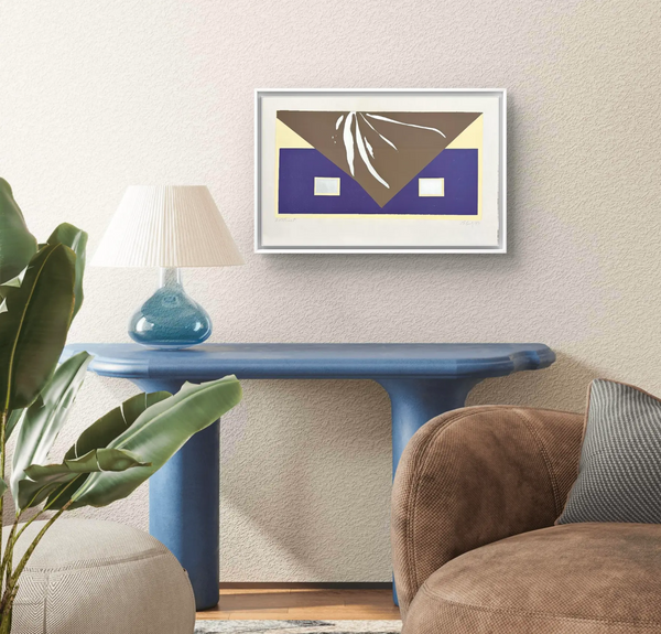 Barbara Beck 1971 Mid Century Modern Screen Print on Paper
