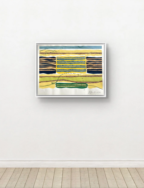Barbara Beck 1993 Abstract Painting on Paper