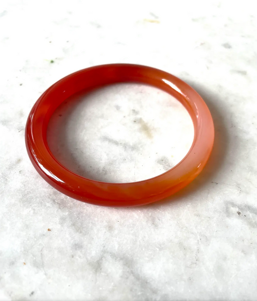 Vintage Carnelian Bangle Bracelet