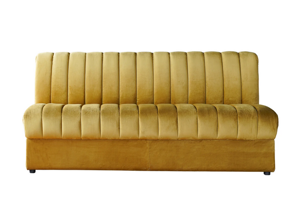 Conrad Armless Art Deco 6' Velvet Sofa