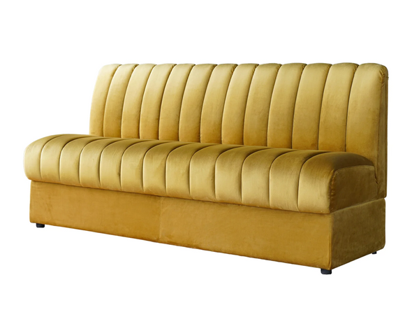 Conrad Armless Art Deco 6' Velvet Sofa