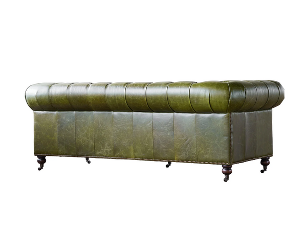 Churchill 87" Leather Chesterfield Sofa