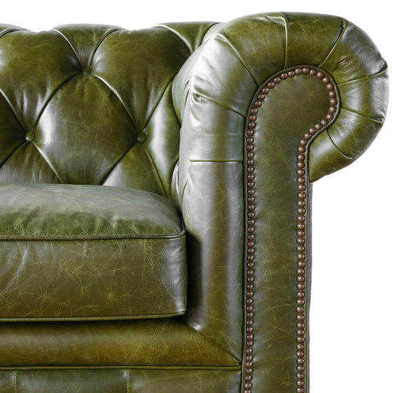 Churchill 72" Leather Chesterfield Sofa