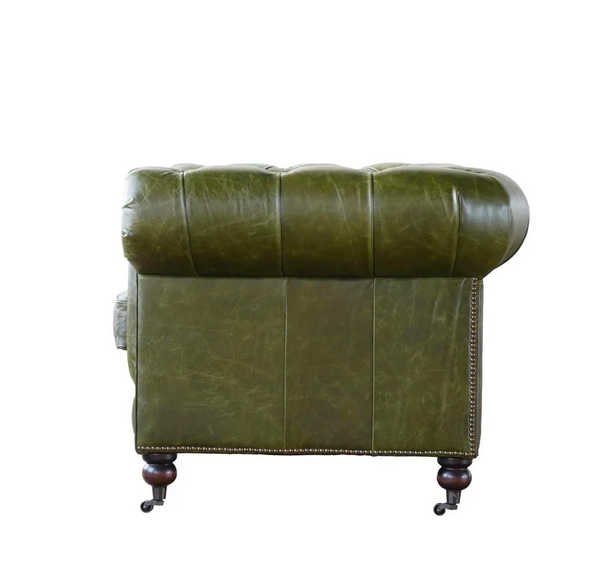 Churchill Olive Green Chesterfield Club Chair