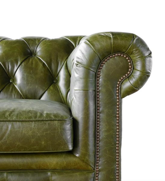 Churchill Olive Green Chesterfield Club Chair