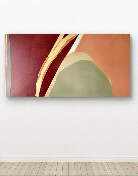Barbara Beck 1968 Abstract Oil Painting on Canvas