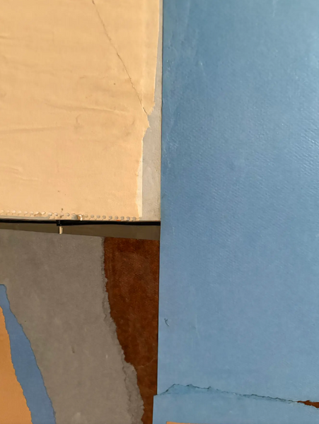 Barbara Beck 1960s Abstract Paper Collage on Board