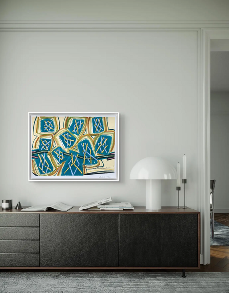 Barbara Beck 1992 Abstract Painting on Paper