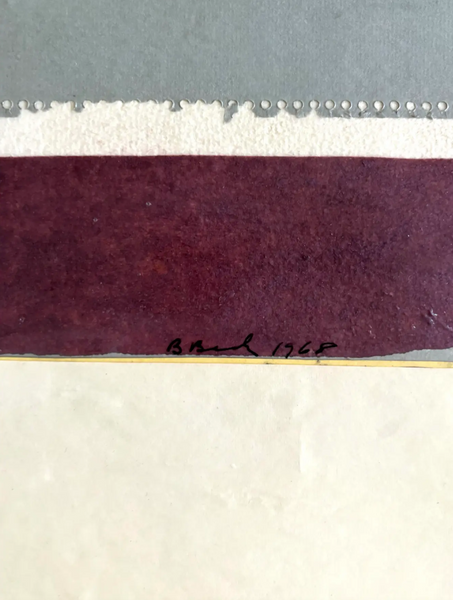 Barbara Beck 1968 Abstract Paper Collage - Featured in Woody Allen's film "Manhattan"
