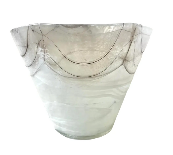 Large Vintage Murano Glass Vase - Labeled