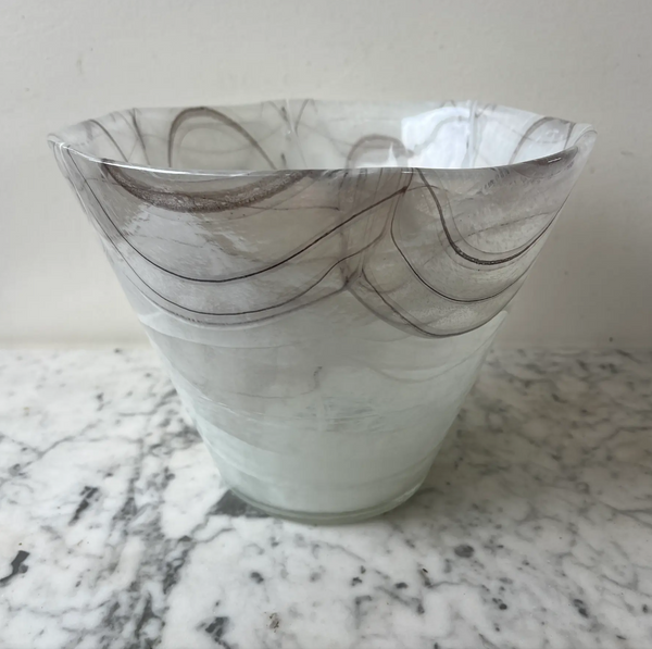 Large Vintage Murano Glass Vase - Labeled