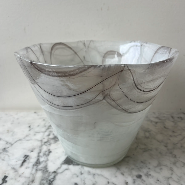 Large Vintage Murano Glass Vase - Labeled