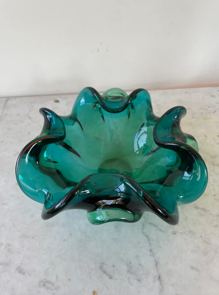 Vintage Mid Century Fratelli Toso Murano Glass Bowl
