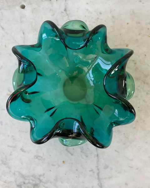 Vintage Mid Century Fratelli Toso Murano Glass Bowl
