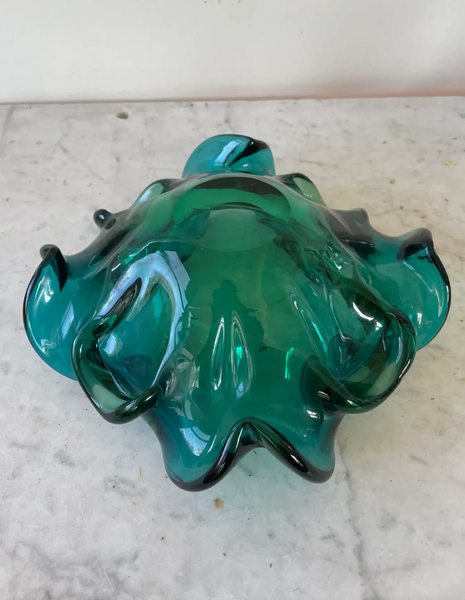 Vintage Mid Century Fratelli Toso Murano Glass Bowl