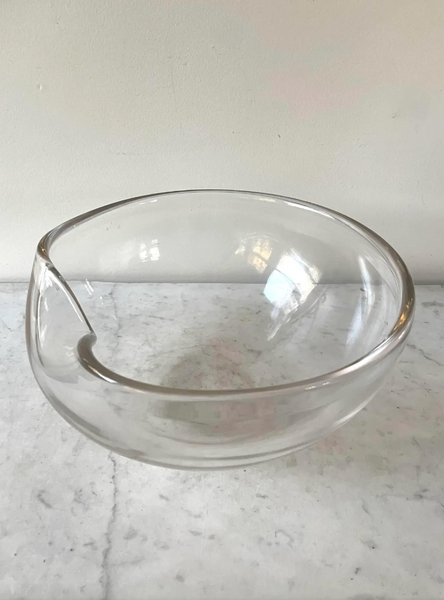 Vintage Elsa Peretti Tiffany & Co. Thumbprint Crystal Bowl - Signed