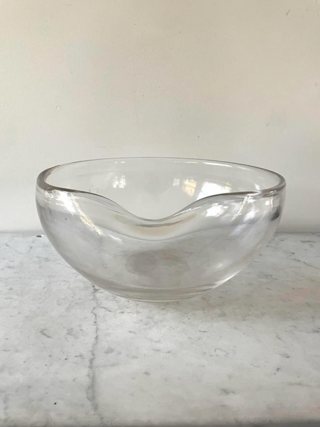 Vintage Elsa Peretti Tiffany & Co. Thumbprint Crystal Bowl - Signed