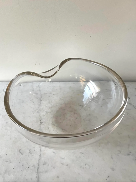 Vintage Elsa Peretti Tiffany & Co. Thumbprint Crystal Bowl - Signed