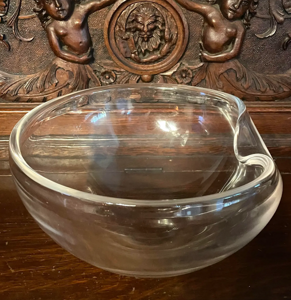 Vintage Elsa Peretti Tiffany & Co. Thumbprint Crystal Bowl - Signed