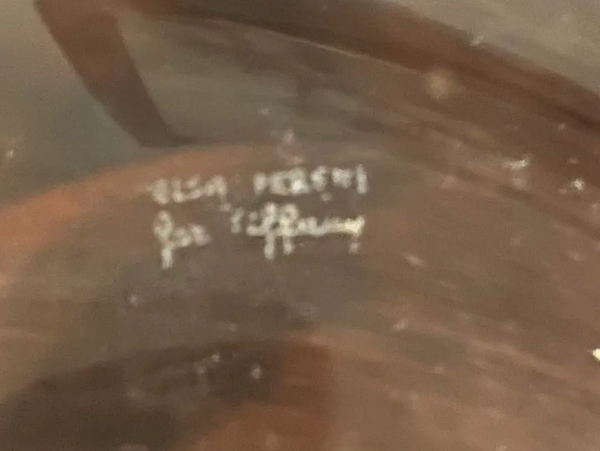 Vintage Elsa Peretti Tiffany & Co. Thumbprint Crystal Bowl - Signed