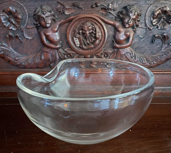 Vintage Elsa Peretti Tiffany & Co. Thumbprint Crystal Bowl - Signed
