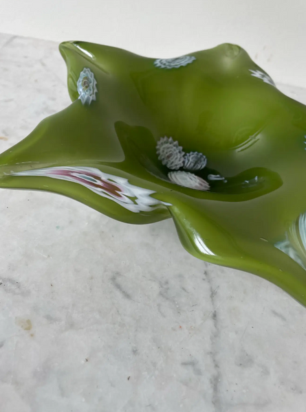 Vintage Mid-Century Murano Glass Star Bowl