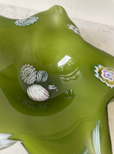 Vintage Mid-Century Murano Glass Star Bowl