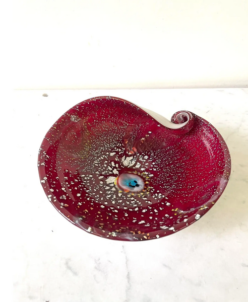 Vintage Fratelli Toso Murano Glass Bowl