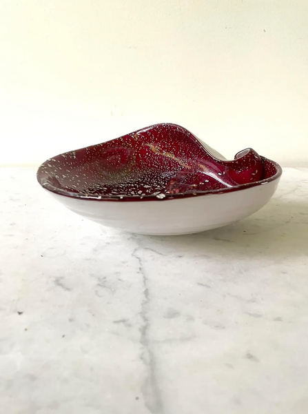 Vintage Fratelli Toso Murano Glass Bowl