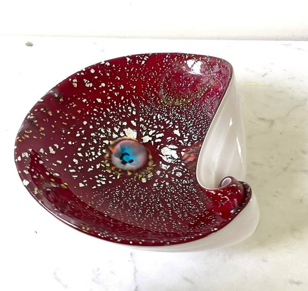 Vintage Fratelli Toso Murano Glass Bowl