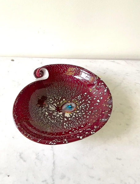 Vintage Fratelli Toso Murano Glass Bowl