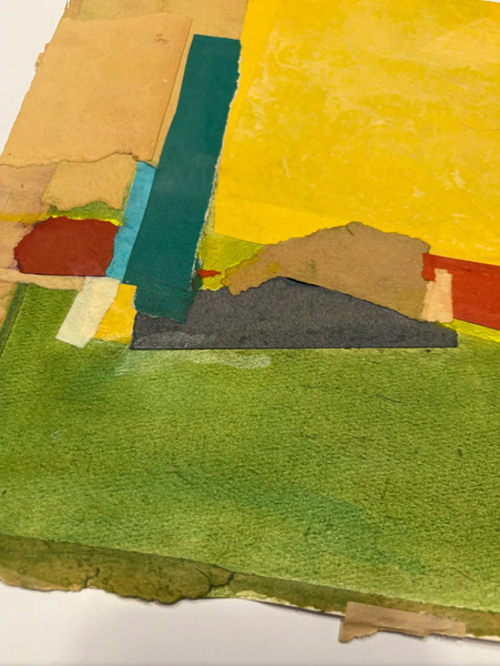 Barbara Beck 1965 Paper and Paint Collage - Signed and Dated