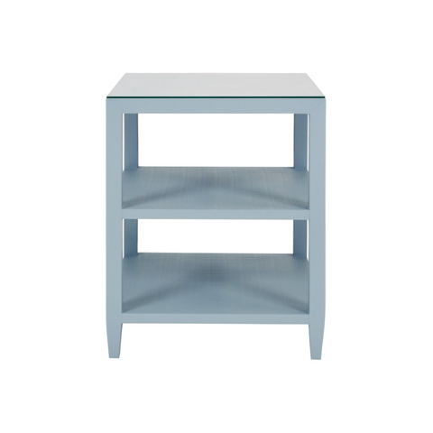 Amie Textured Linen Side Table