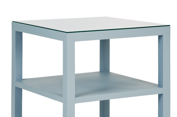 Amie Textured Linen Side Table