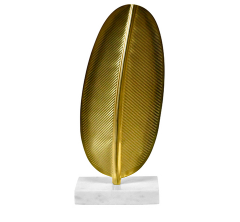 Blade Brass Leaf Sculpture