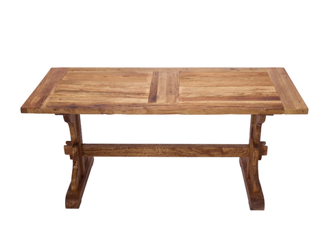 Reclaimed Elm Wood Monestary Dining Table